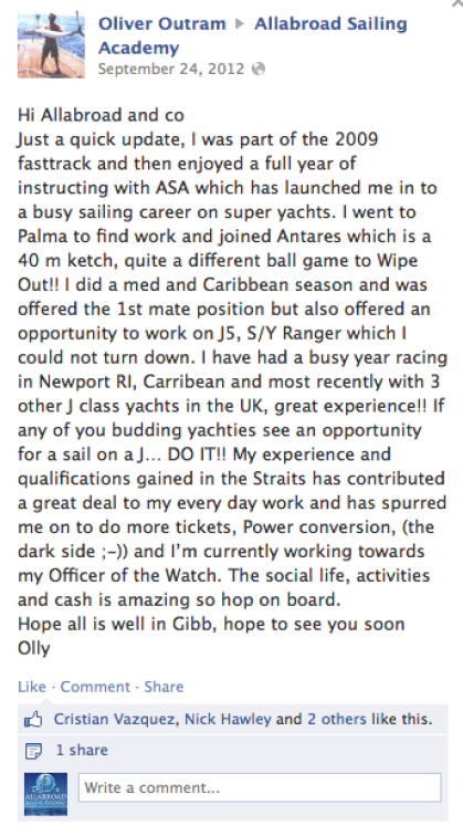 Fast Track courses review Olly