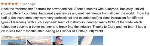 Allabroad Sailing Academy review from John C